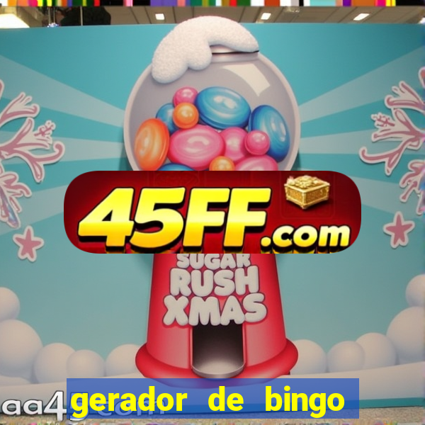 gerador de bingo de palavras